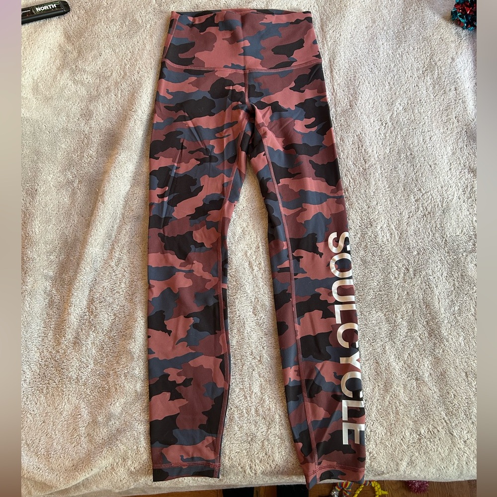 Camouflage Lululemon SoulCycle Small Leggings